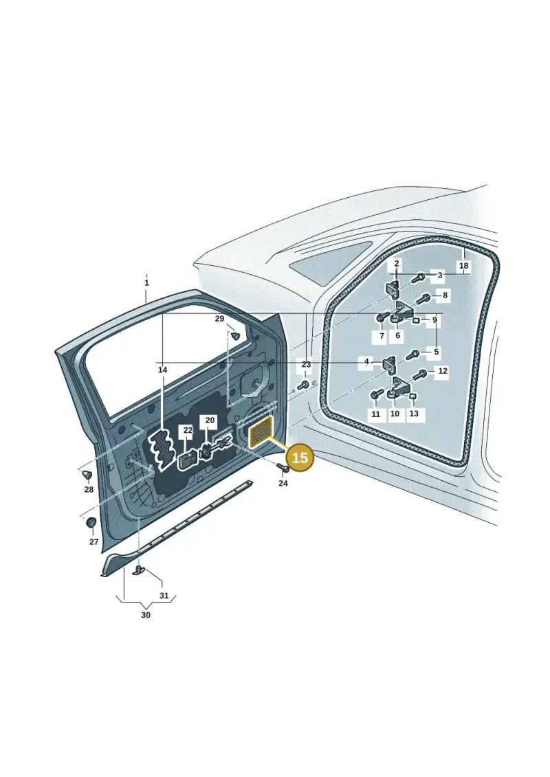 6X0863886 — Volkswagen ID.3 Pro (2019-2024) diagram 10a831000, position 15