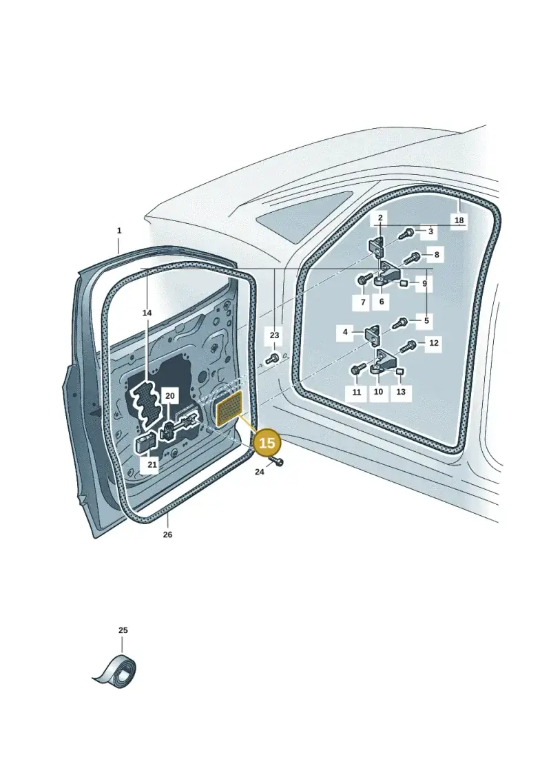 6X0863886 — Volkswagen ID.UNYX (2024-) diagram 11h831000, position 15