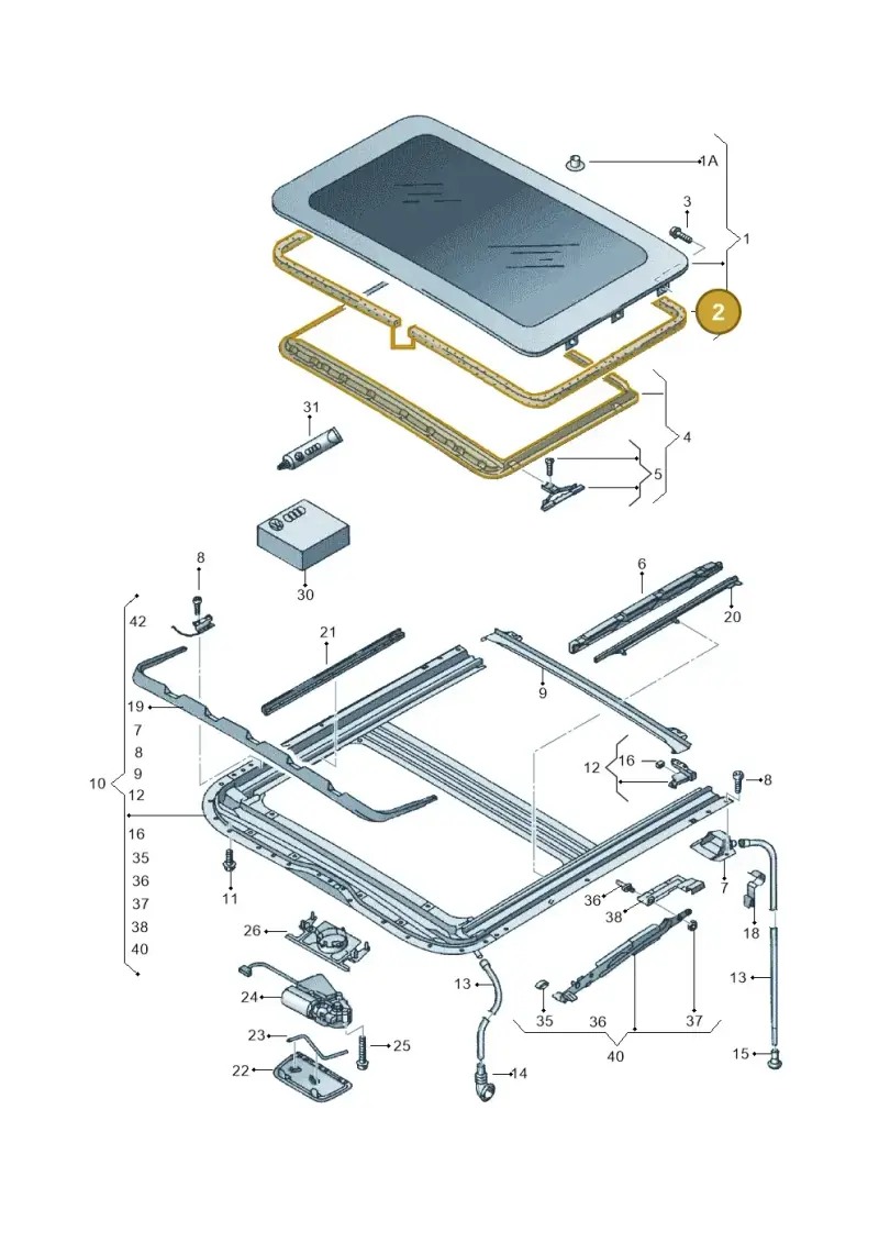 6X0877209 — Volkswagen FOX                  M.05> (2005-) diagram 231877100, position 2