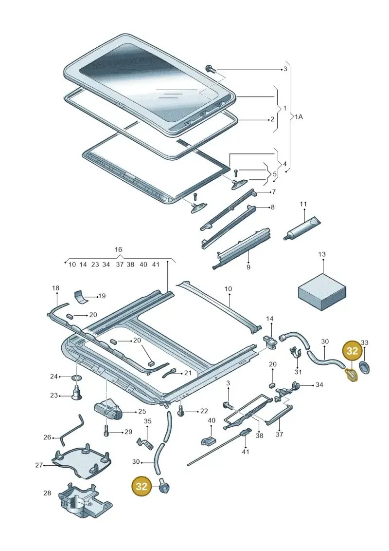 6X0877236A — Volkswagen POLO JIN QIN       "CN"06> (2006-) diagram 606877000, position 32