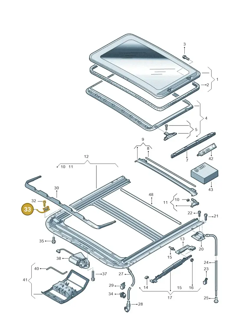 6X0898658 — Volkswagen Caravelle (2015-2019) diagram 410877000, position 33