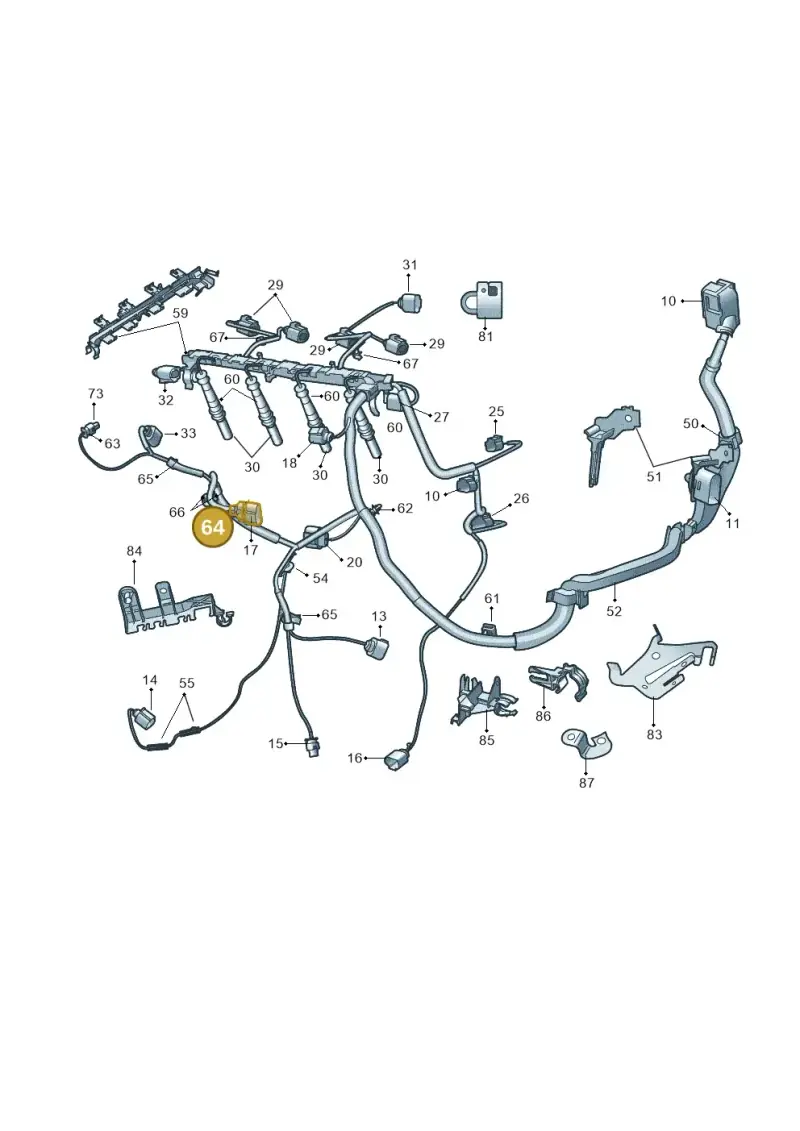 6X0971921 — SEAT Altea XL (2013-) diagram 697971200, position 64