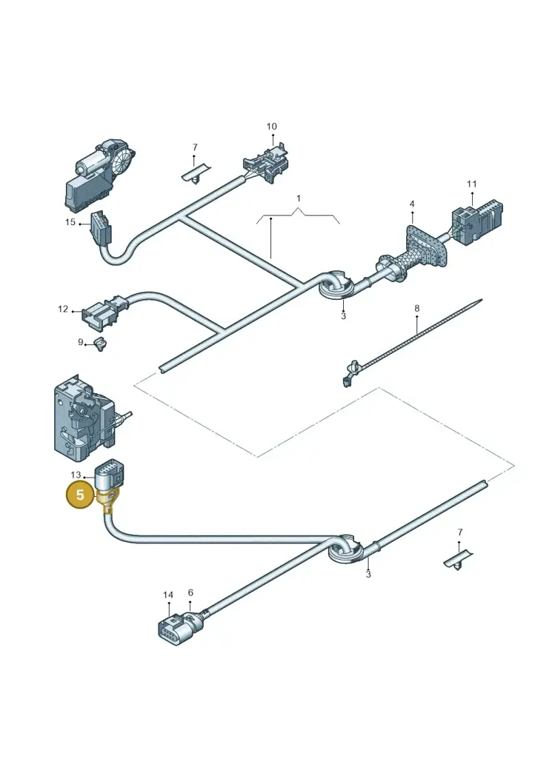 6X0971921A — Audi RS3 Sportback (2011-2012) diagram 412972350, position 5
