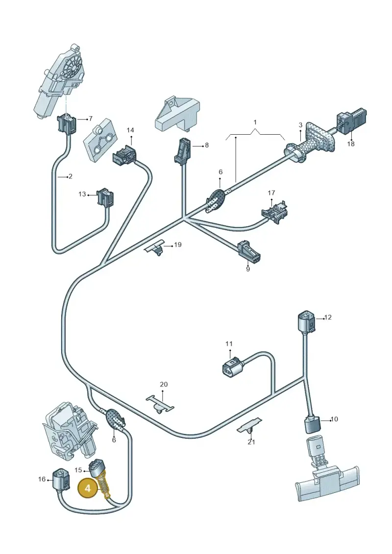 6X0971921A — Audi Q7 qu. 3.0 TDI (2009-2015) diagram 448972360, position 4