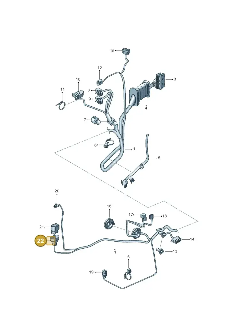 6X0971921A — SEAT Altea XL (2013-) diagram 418972320, position 22