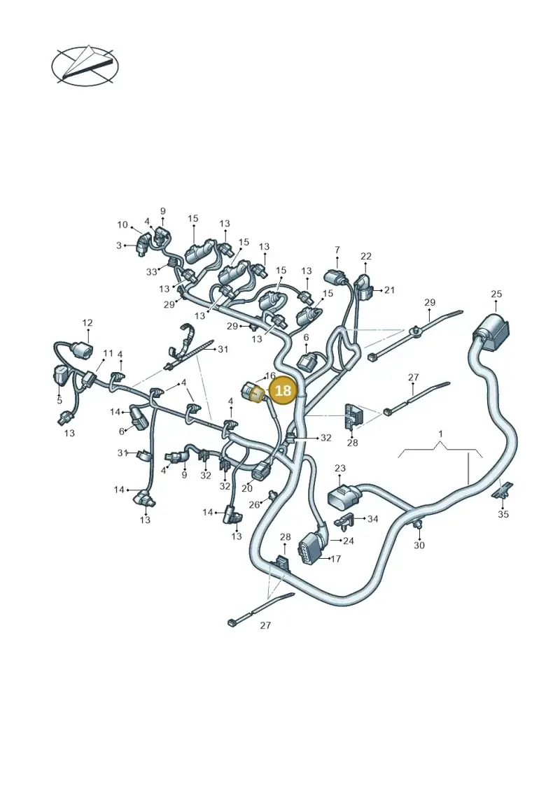 6X0971921D — Volkswagen Taigo (2021-2024) diagram 813971080, position 18