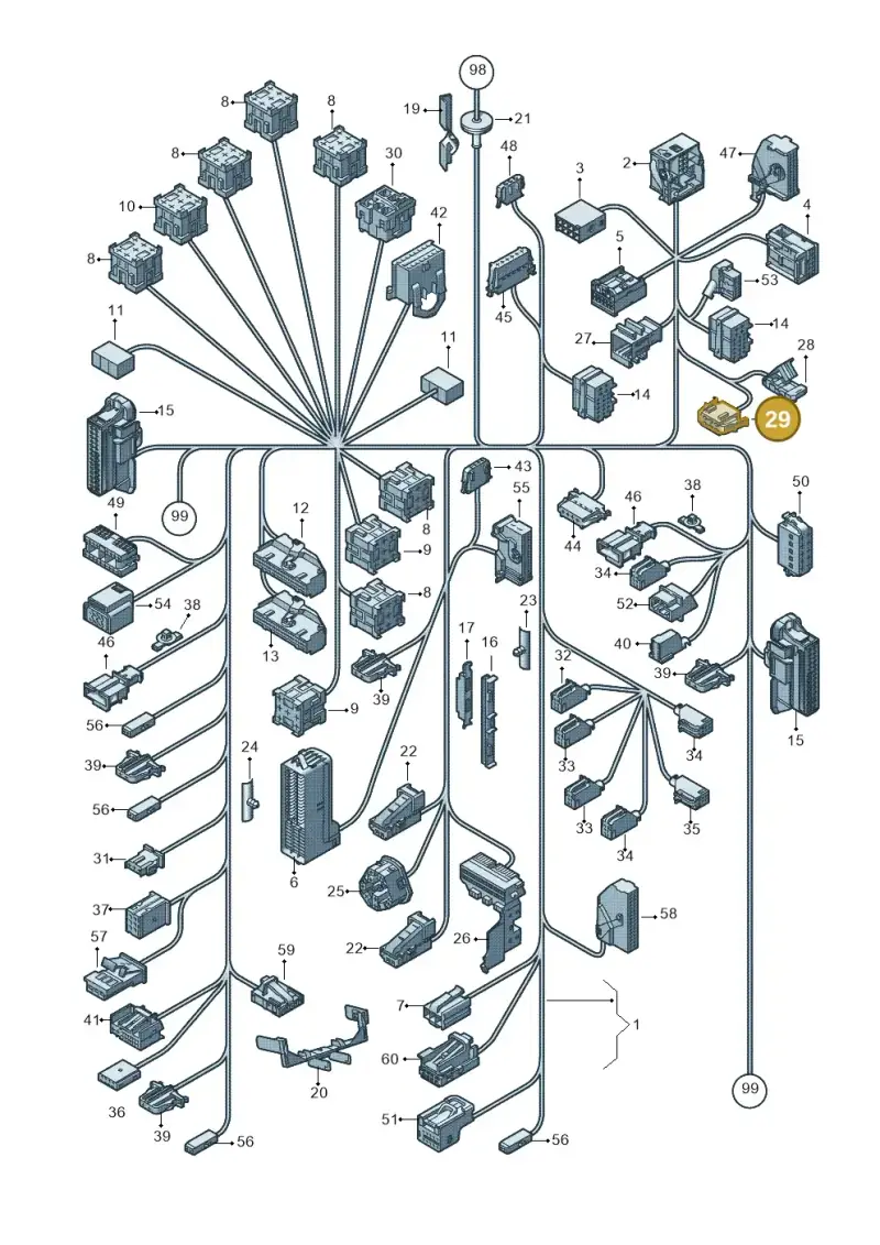 6X0972623 — Volkswagen Polo (2012-2014) diagram 672971830, position 29