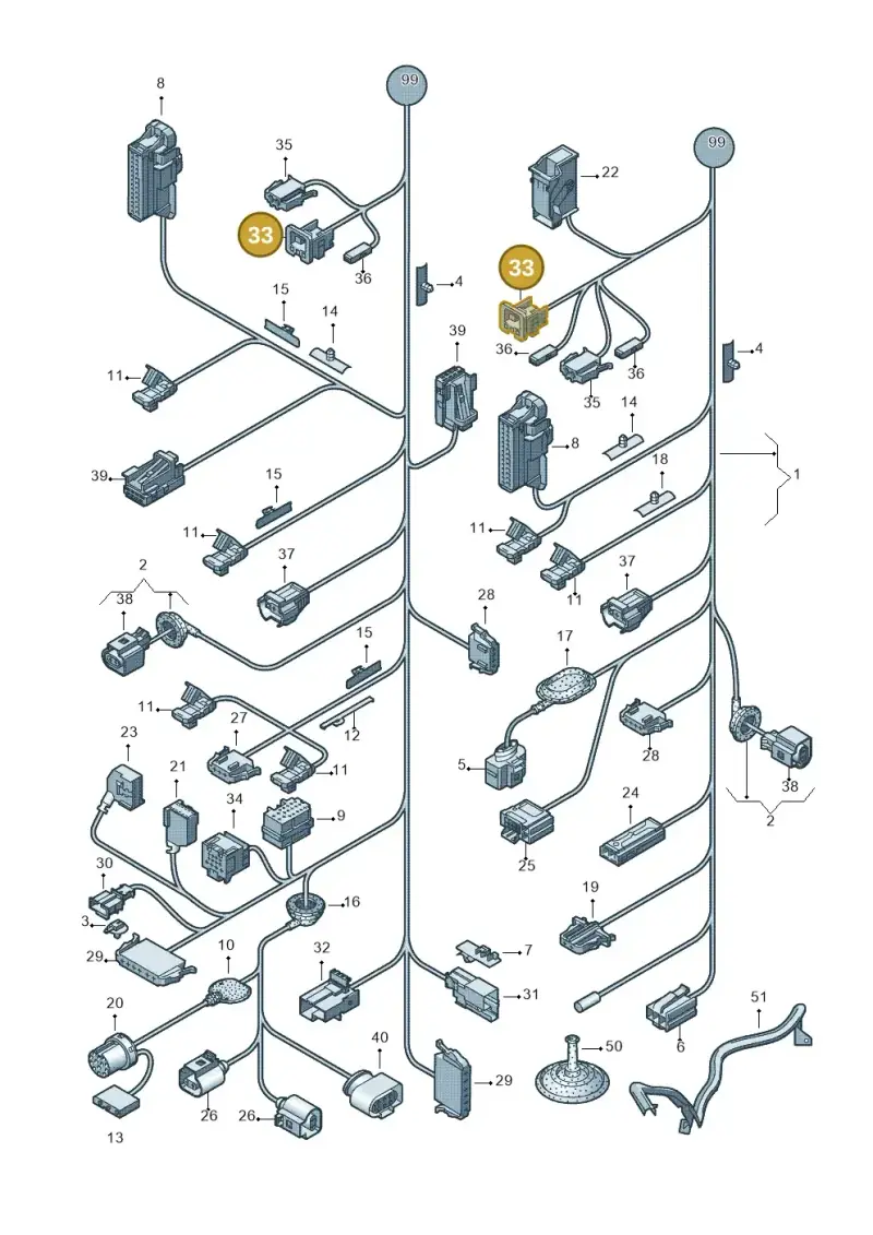 6X0972773 — Volkswagen Polo (2012-2014) diagram 672972010, position 33