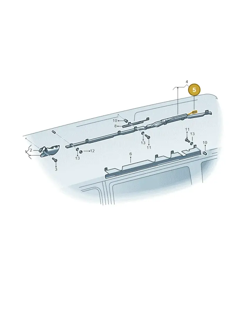 6X0972783 — Volkswagen Caravelle (2015-2019) diagram 410880300, position 5
