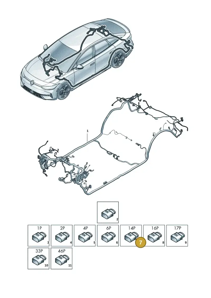 6X0973817A — Volkswagen ID.7 (2023-2025) diagram 14b972000, position 7