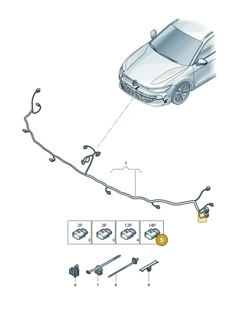 6X0973817A — Skoda Superb Combi (2023-2024) diagram 3j0971000, position 5