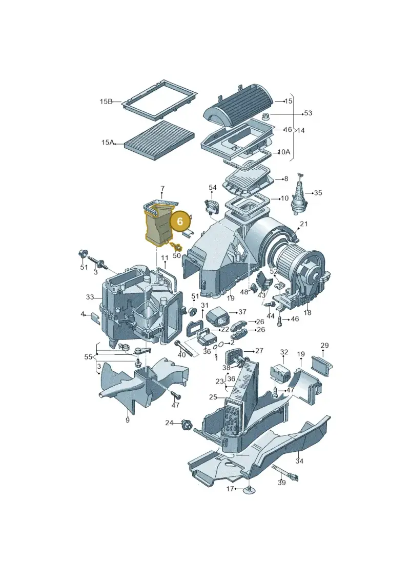 6X2820353 — Volkswagen POLO CLASS./PL. "ZA" (1996-2003) diagram 121820100, position 6