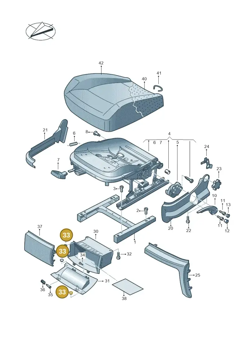 6Y0882331 — Volkswagen Caddy kombi (2015-2020) diagram 866881050, position 33