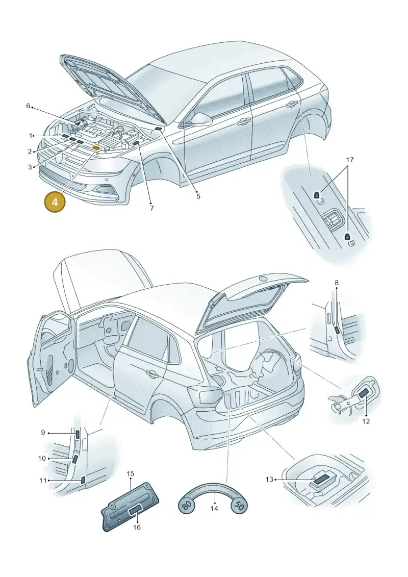 701010002B — Volkswagen T-Cross 1,0 (2018-2024) diagram 837010000, position 4