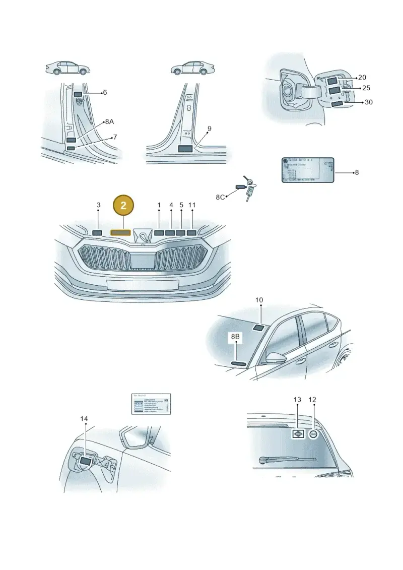 701010002G — Skoda Octavia (2019-2022) diagram 585010000, position 2