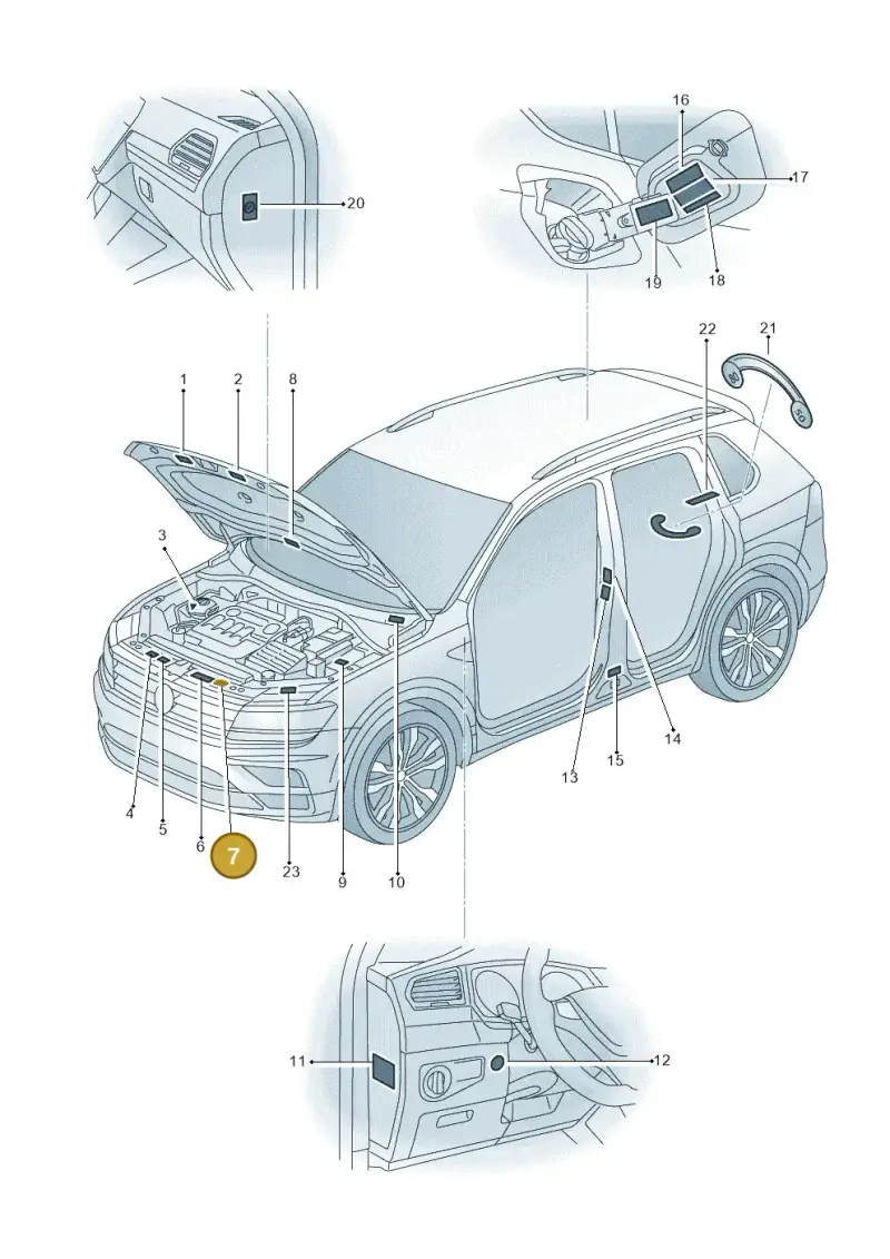 701010002G — SEAT Tarraco FR (2018-2024) diagram 884010000, position 7