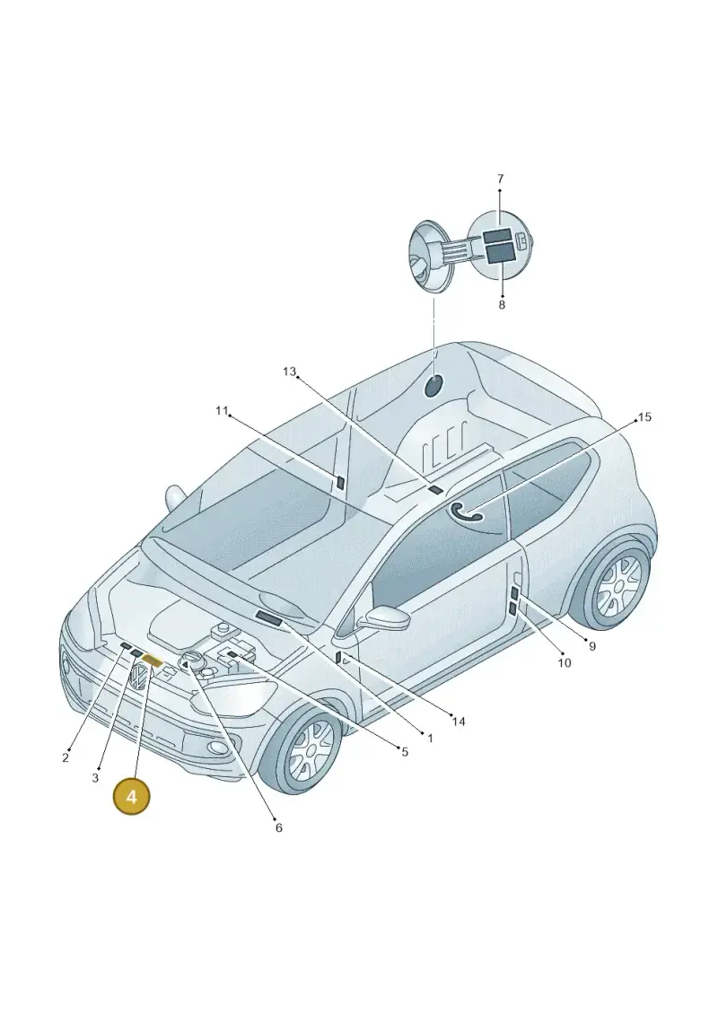 701010690B — Volkswagen Up! 1.0 BlueMotion (2016-2023) diagram 723010000, position 4