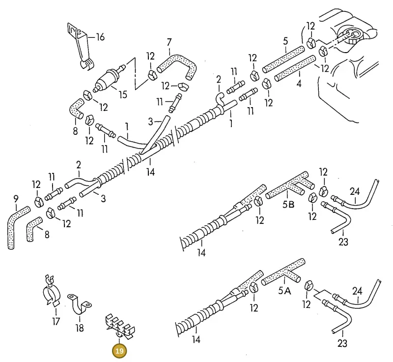 701201449A — Volkswagen Eurovan (1991-1994) diagram 117201200, position 19