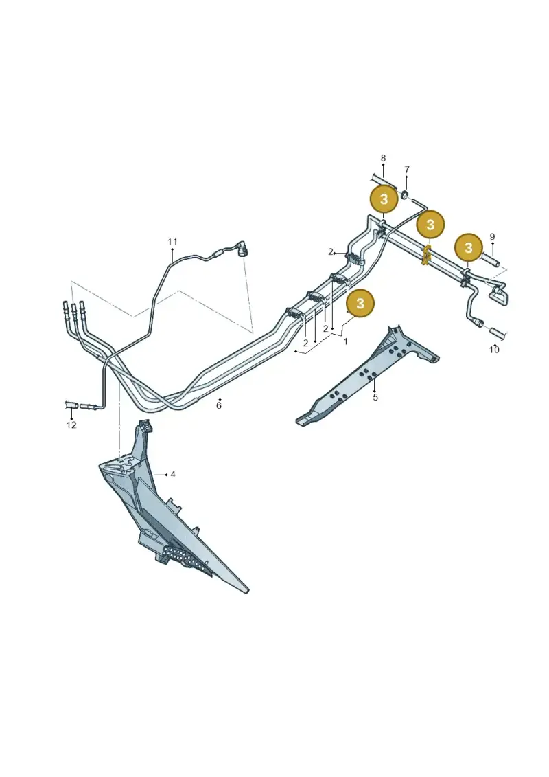 701201449A — Volkswagen Caddy kombi (2015-2020) diagram 690201050, position 3