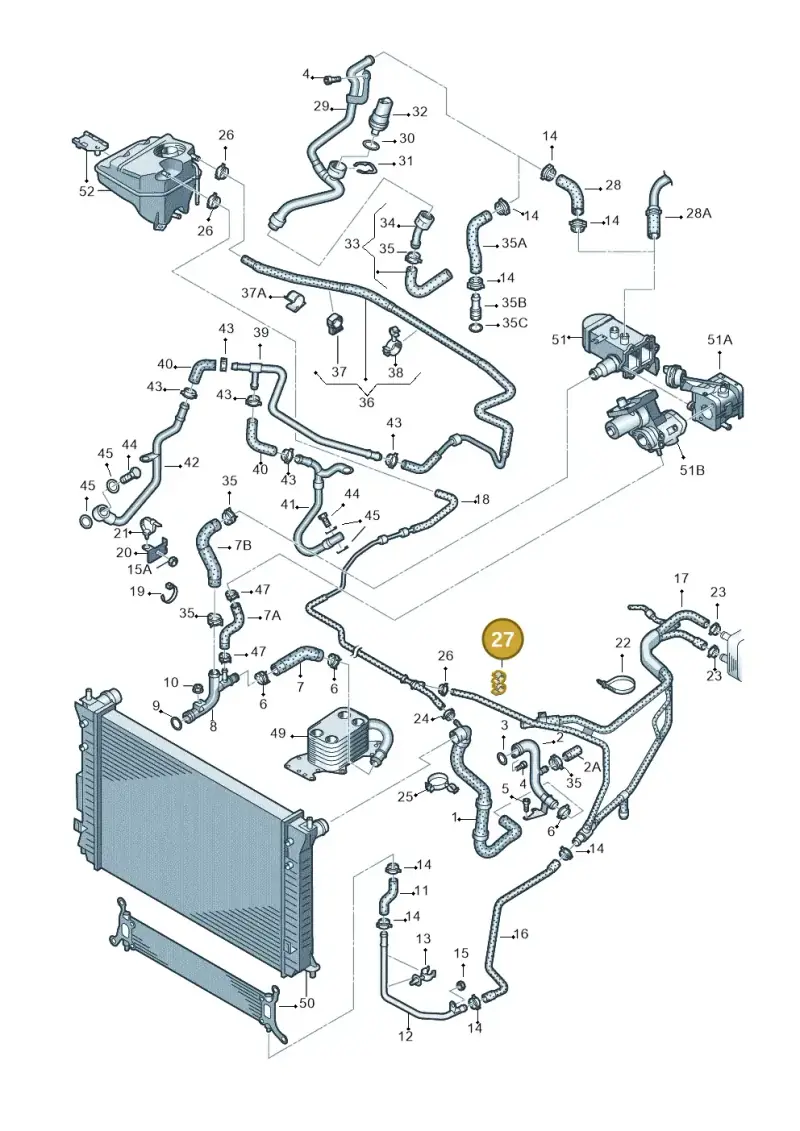 701422921 — Volkswagen Touareg                08> (2007-) diagram 274121630, position 27