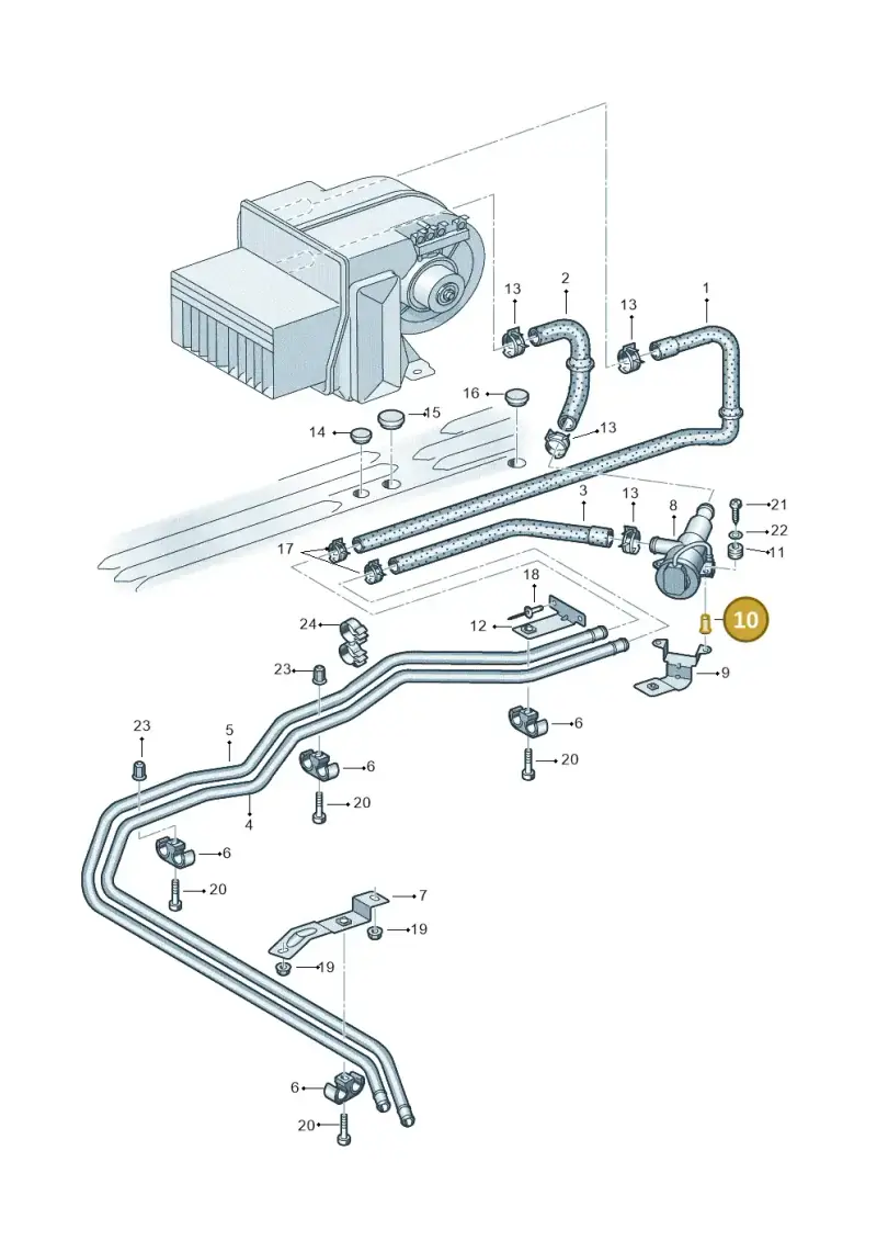 701820998 — Volkswagen Single-cab transp. (2019-2024) diagram 411819750, position 10