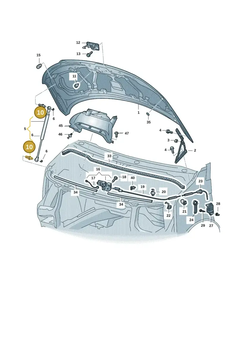 701827439B — Volkswagen Transport. multivan (2019-2024) diagram 7em823000, position 10