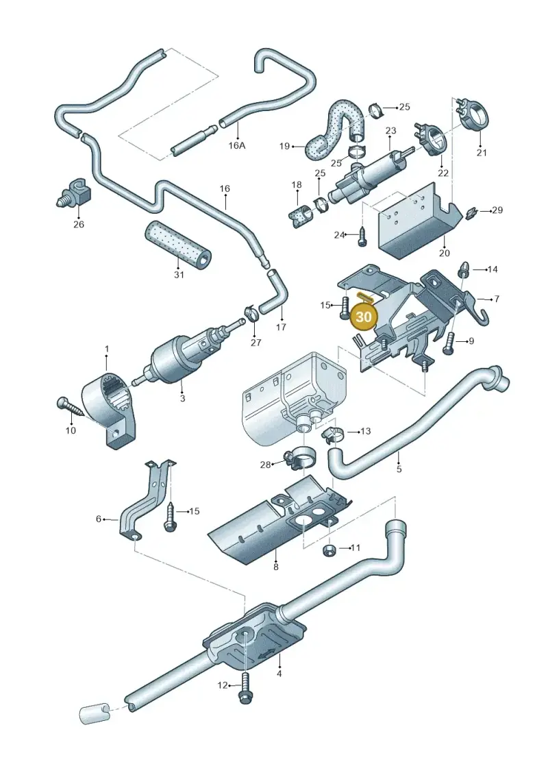 701947149A — Volkswagen SHARAN/4MOTION (2002-2005) diagram 244819200, position 30