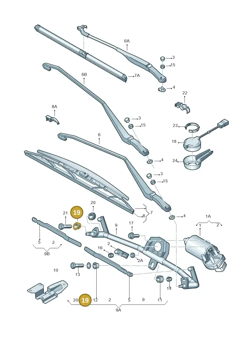 701955756 — Volkswagen Polo (2011-2014) diagram 253955000, position 19