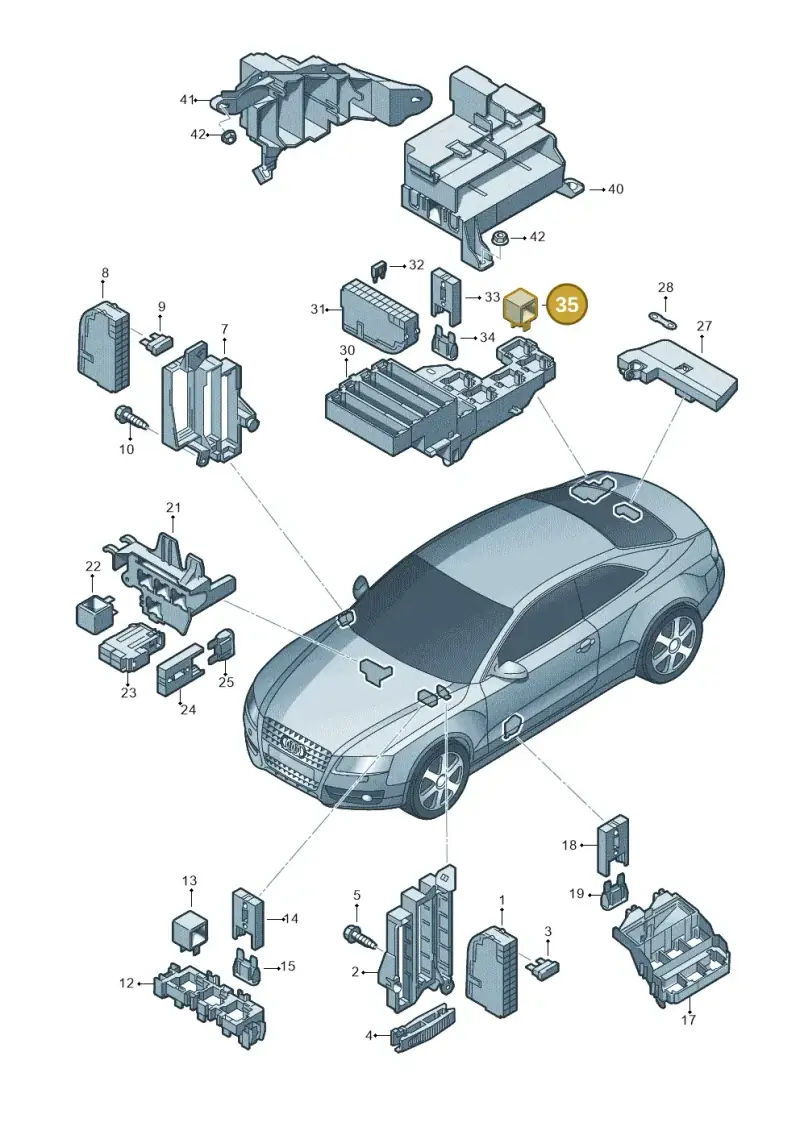 701959141A — Audi A5 Sportback (2011-2017) diagram 620937000, position 35