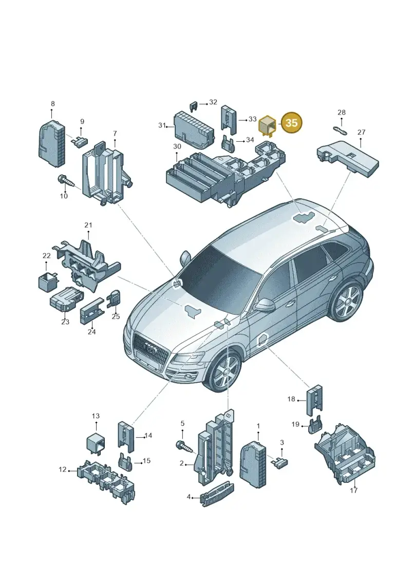 701959141A — Audi Q5 qu. 2.0 TDI (2012-2017) diagram 751937000, position 35