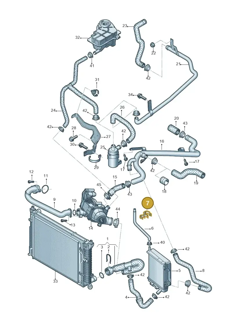 701971848D — Audi A6 Allroad qu. (2000-2005) diagram 247121550, position 7