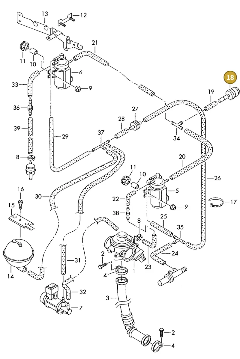 702129965 — Volkswagen LT, LT 4X4 (2003-2006) diagram 176131200, position 18