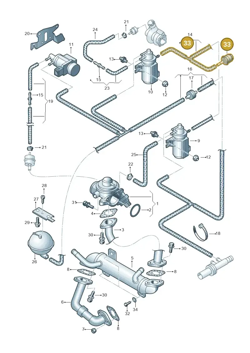 702129965 — Volkswagen SHARAN/4MOTION (2005-) diagram 244131250, position 33