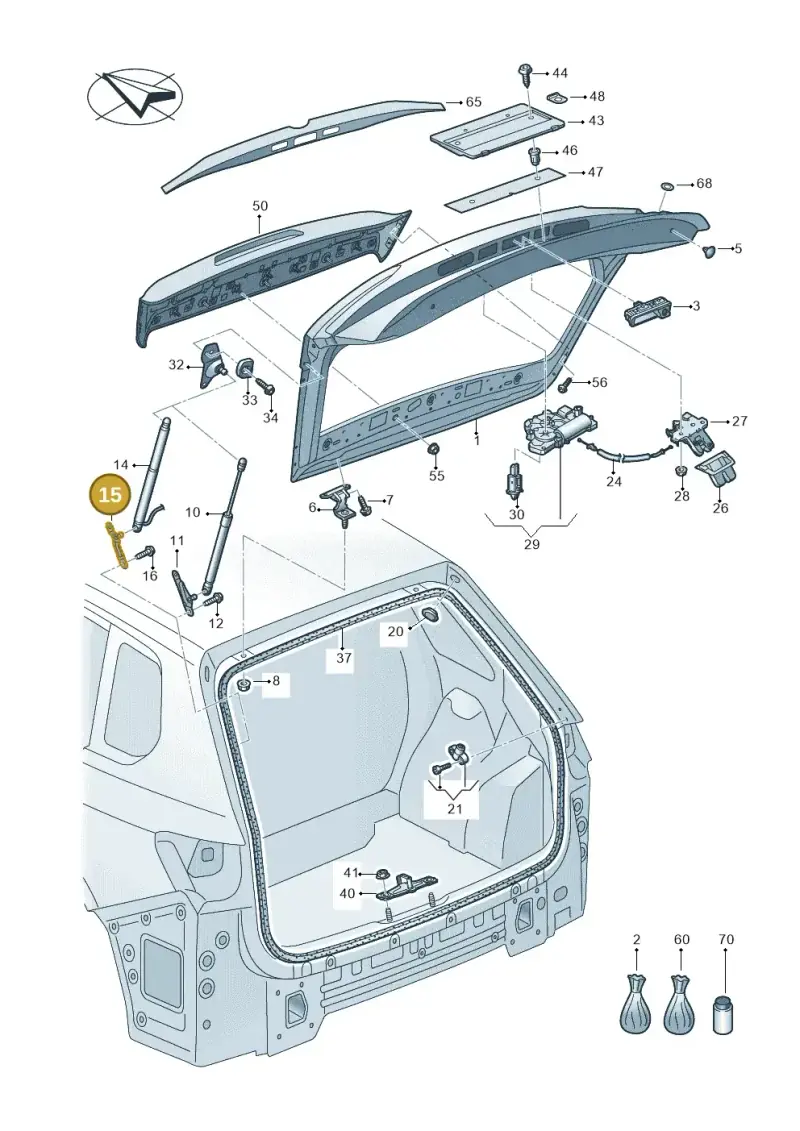 760827428G — Volkswagen Touareg (2017-2023) diagram 439827000, position 15