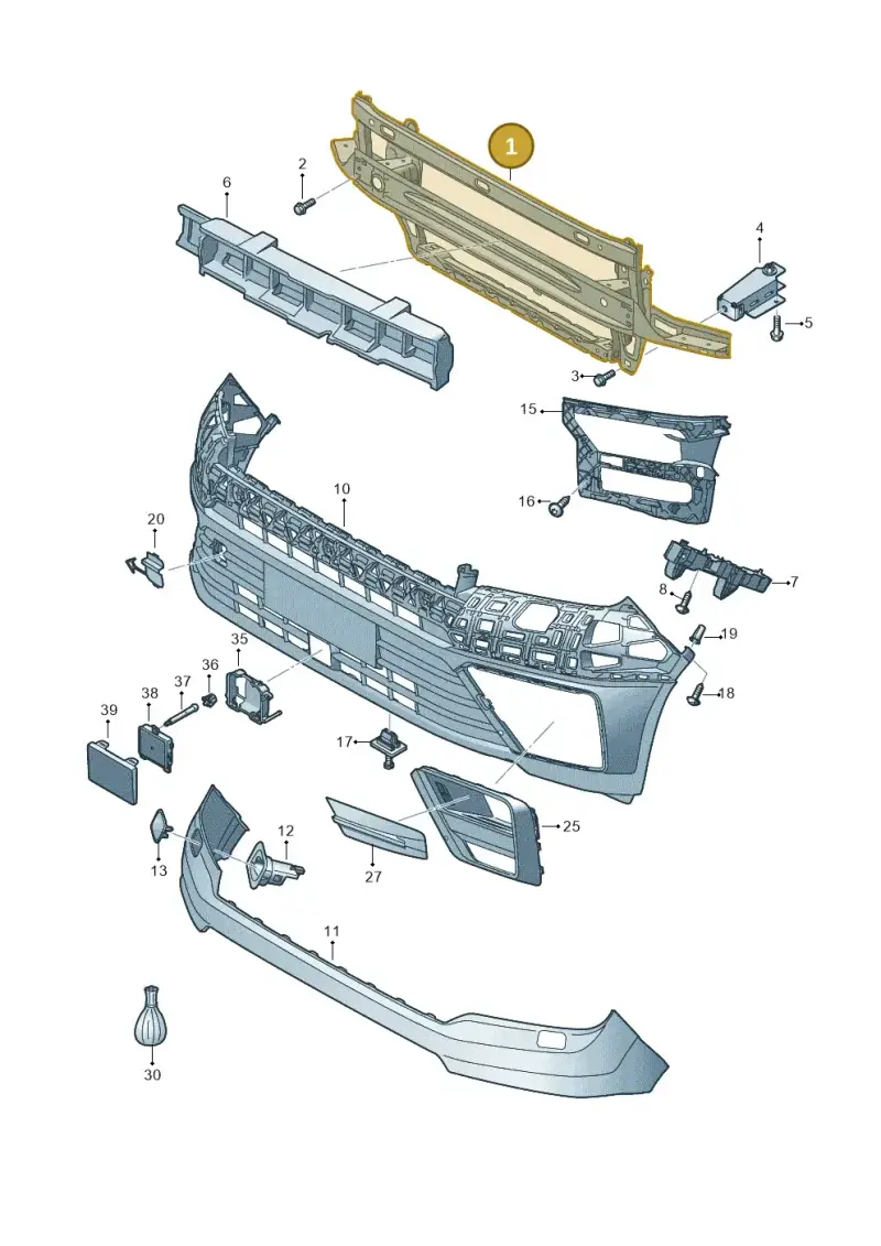 7C0807109G — Volkswagen MAN TGE 55 (2016-2021) diagram 806807000, position 1