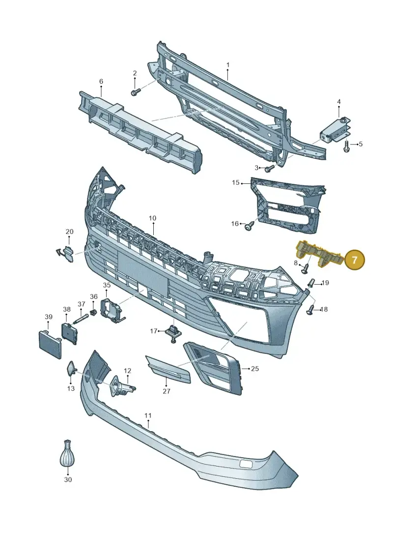 7C0807178A — Volkswagen E-Crafter 35 (2018-2024) diagram 806807000, position 7