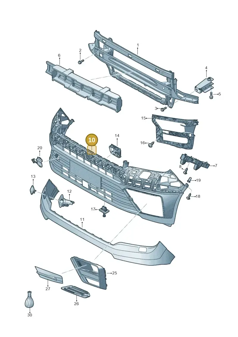 7C0807221A9B9 — Volkswagen MAN TGE 55 (2016-2021) diagram 807807000, position 10