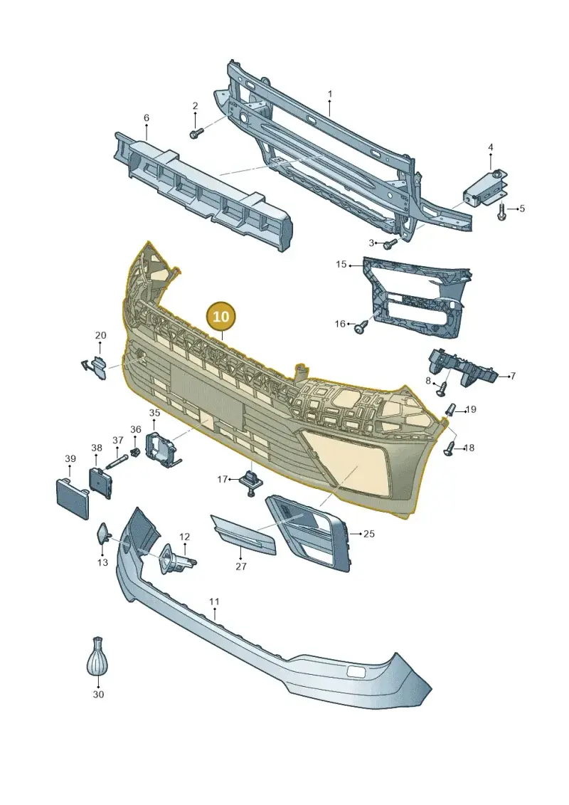 7C0807221A9B9 — Volkswagen E-Crafter 35 (2018-2024) diagram 806807000, position 10