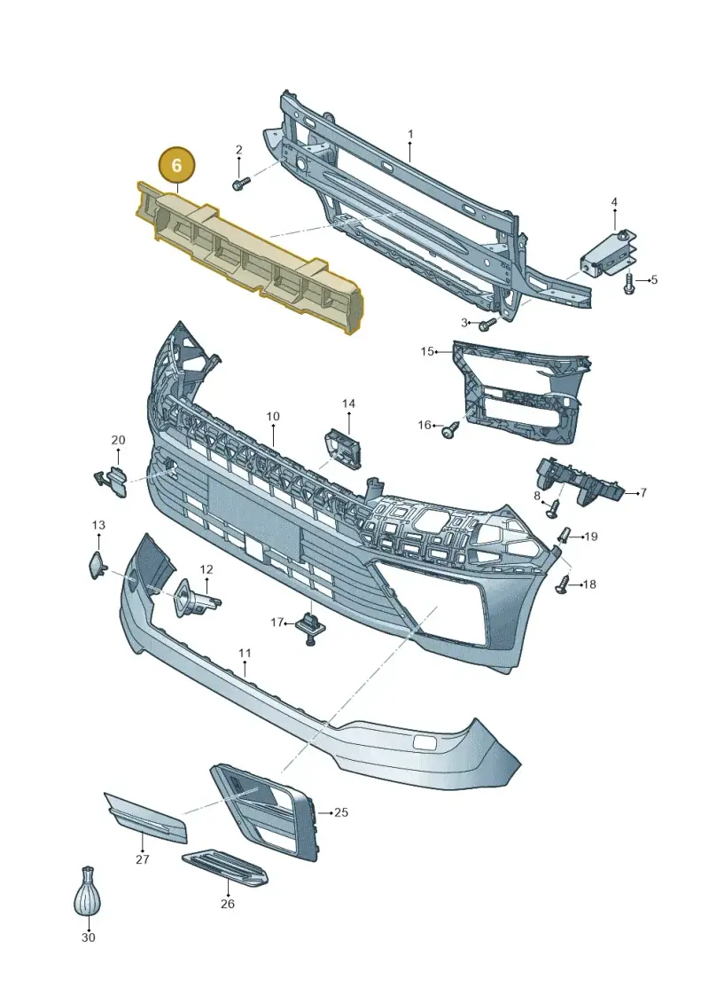 7C0807248B — Volkswagen MAN TGE 55 (2016-2021) diagram 807807000, position 6