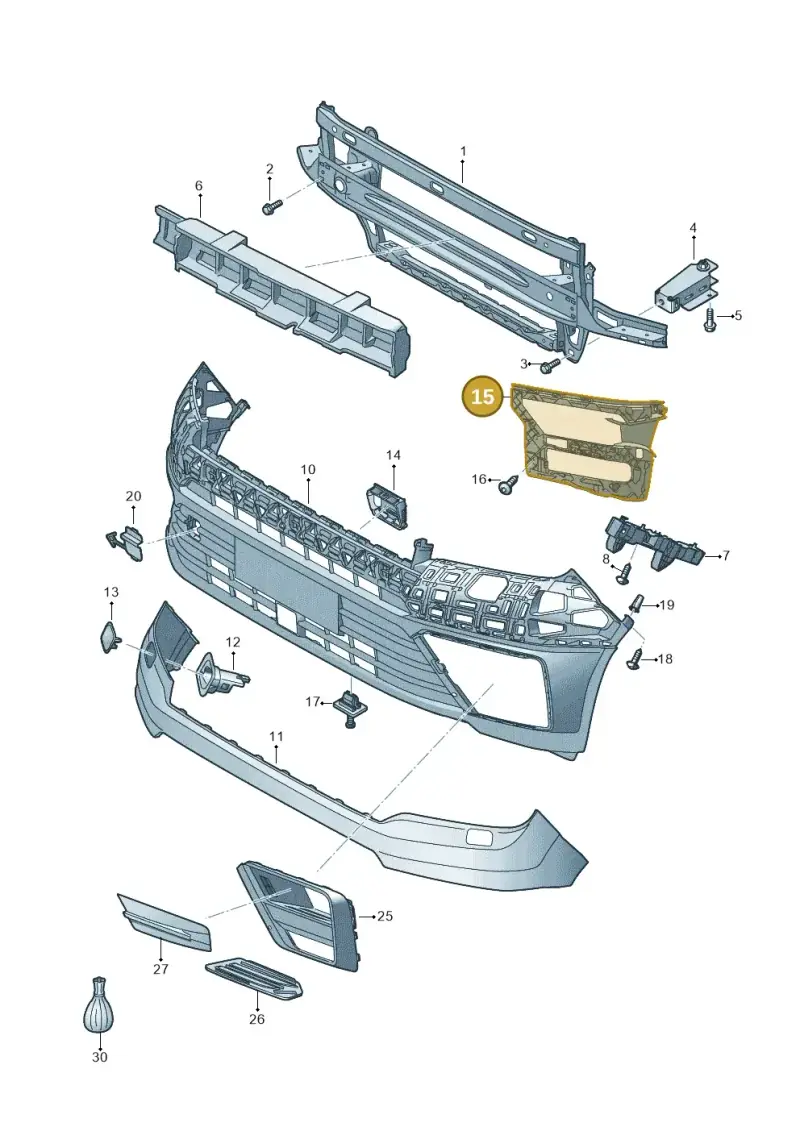 7C0807723B — Volkswagen MAN TGE 55 (2016-2021) diagram 807807000, position 15