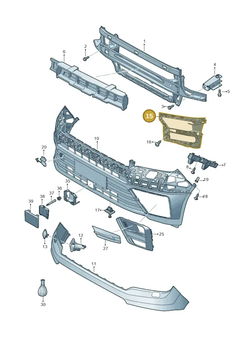 7C0807723B — Volkswagen E-Crafter 35 (2018-2024) diagram 806807000, position 15