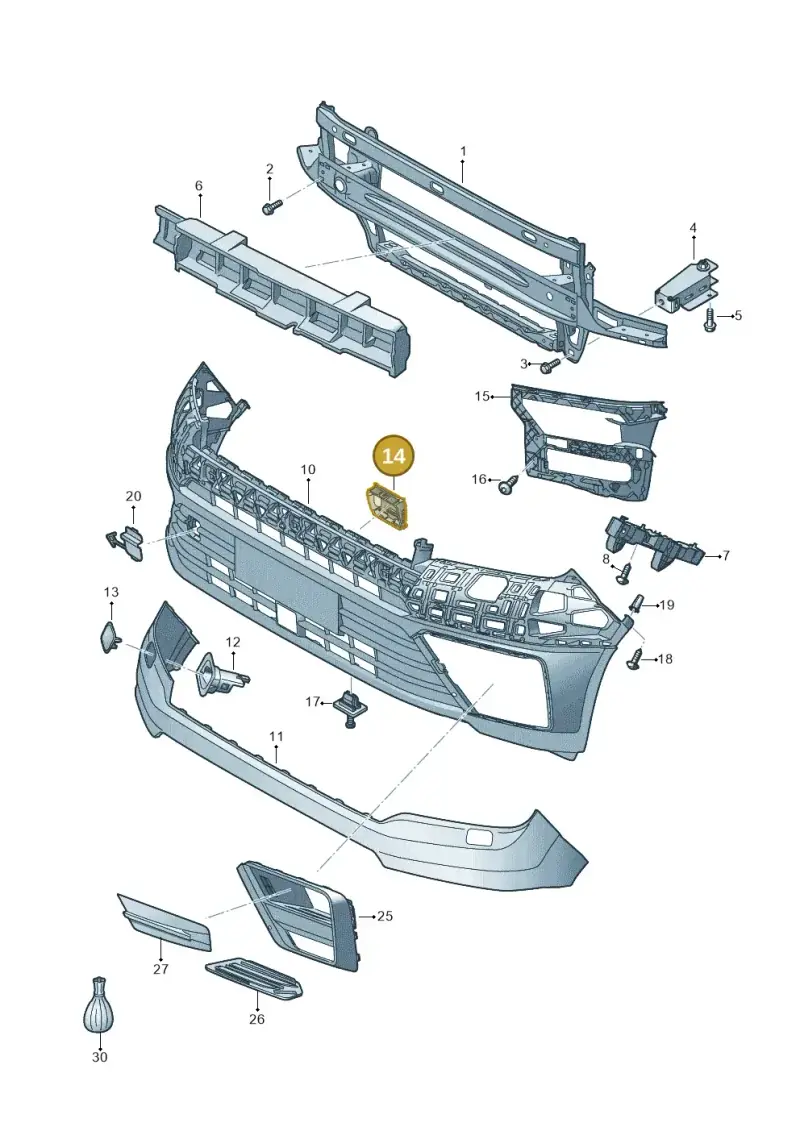 7C0807726A — Volkswagen MAN TGE 55 (2016-2021) diagram 807807000, position 14