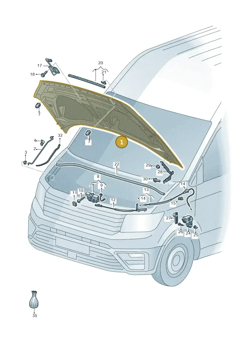 7C0823033 — Volkswagen E-Crafter 35 (2018-2024) diagram 806823000, position 1