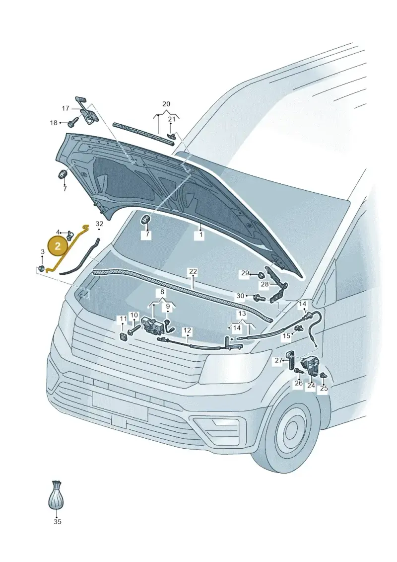 7C0823363A — Volkswagen E-Crafter 35 (2018-2024) diagram 806823000, position 2