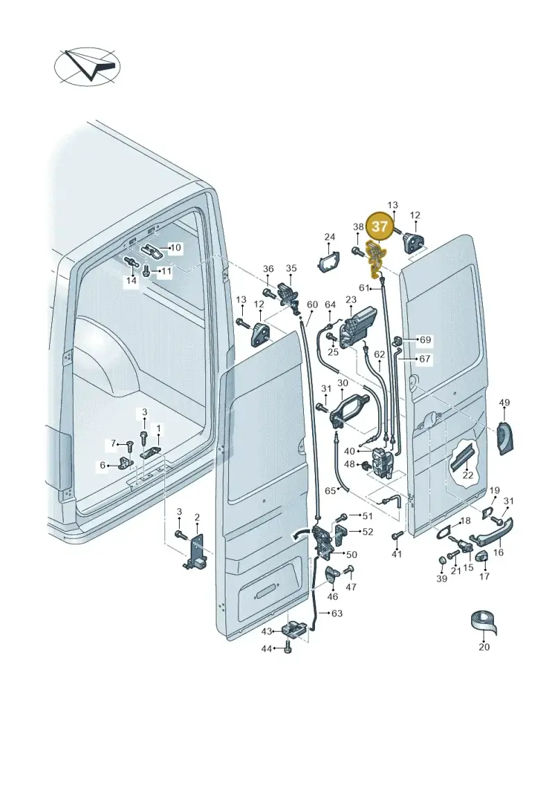 7C0827162D — Volkswagen E-Crafter 35 (2018-2024) diagram 806827650, position 37