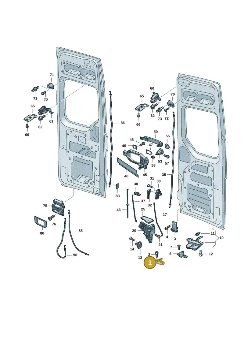 7C0827467 — Volkswagen MAN TGE 55 (2016-2021) diagram 7c0827110, position 1