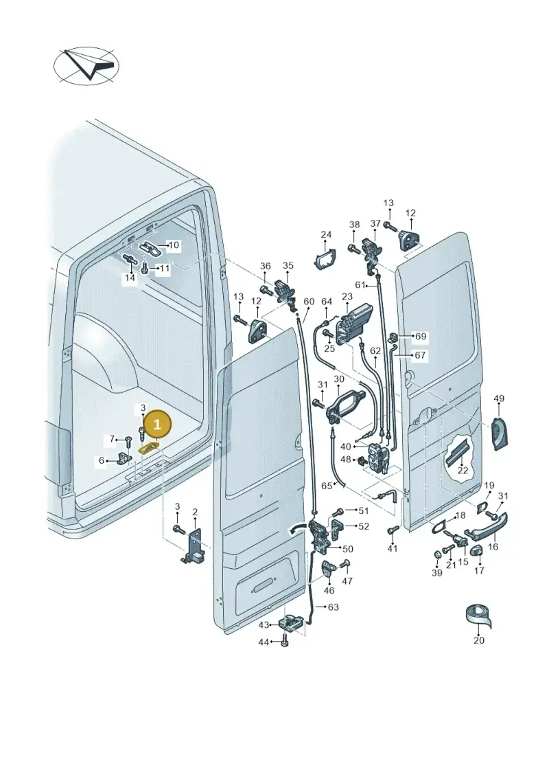 7C0827467 — Volkswagen E-Crafter 35 (2018-2024) diagram 806827650, position 1