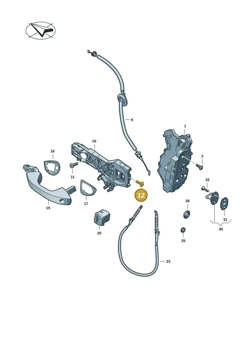 7C0827569 — Volkswagen ID.Buzz (2022-) diagram 2ka837000, position 12