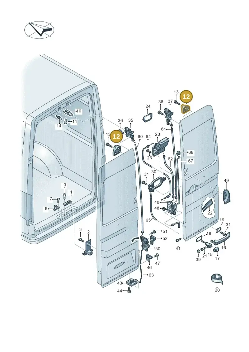 7C0827680C — Volkswagen E-Crafter 35 (2018-2024) diagram 806827650, position 12
