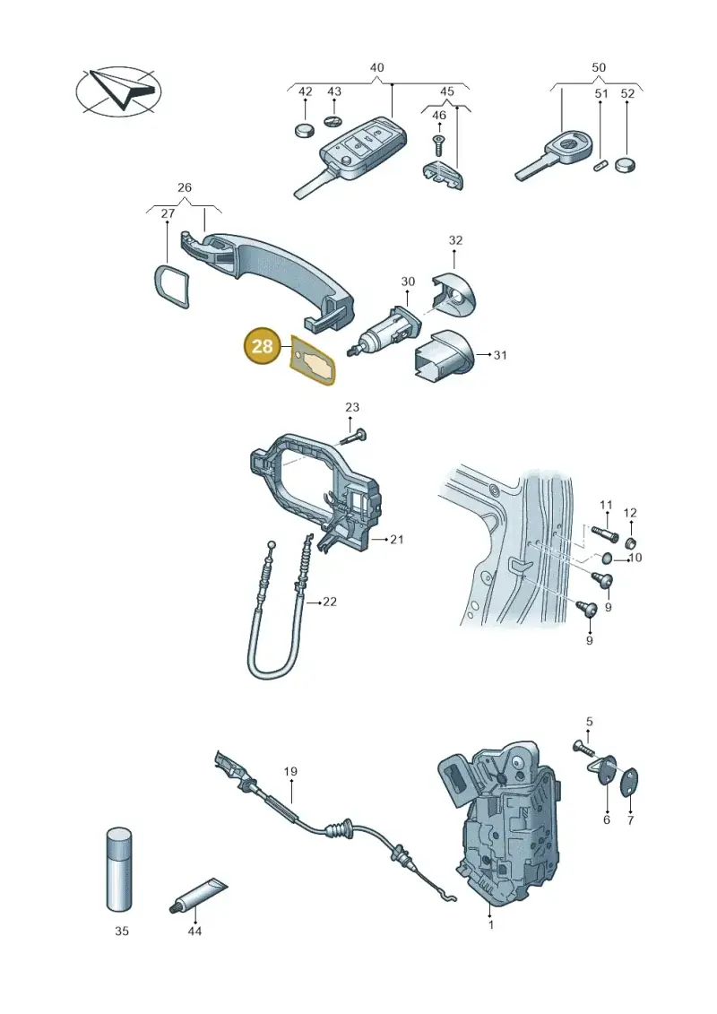 7C0837211A — Volkswagen E-Crafter 35 (2018-2024) diagram 806837000, position 28
